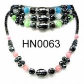 Colored Opal Beads Hematite Beads Stone Chain Choker Fashion Women Necklace